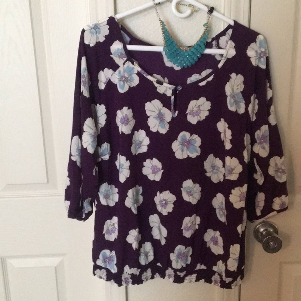 Old Navy Floral Peasant Top